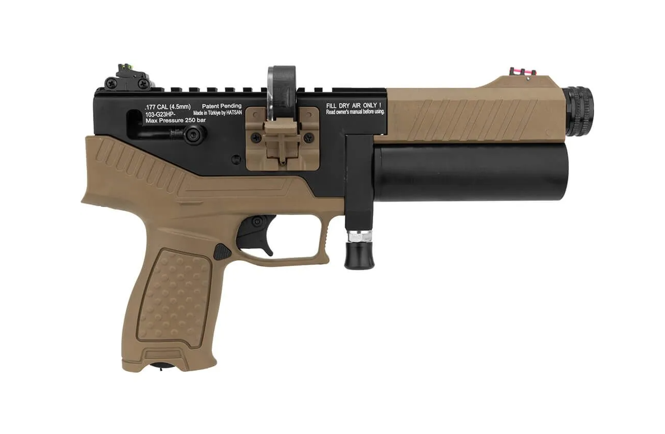 Hatsan Velox LuftPistol, PCP, Halvautomatisk, 4,5mm (Cal.177) FDE 2
