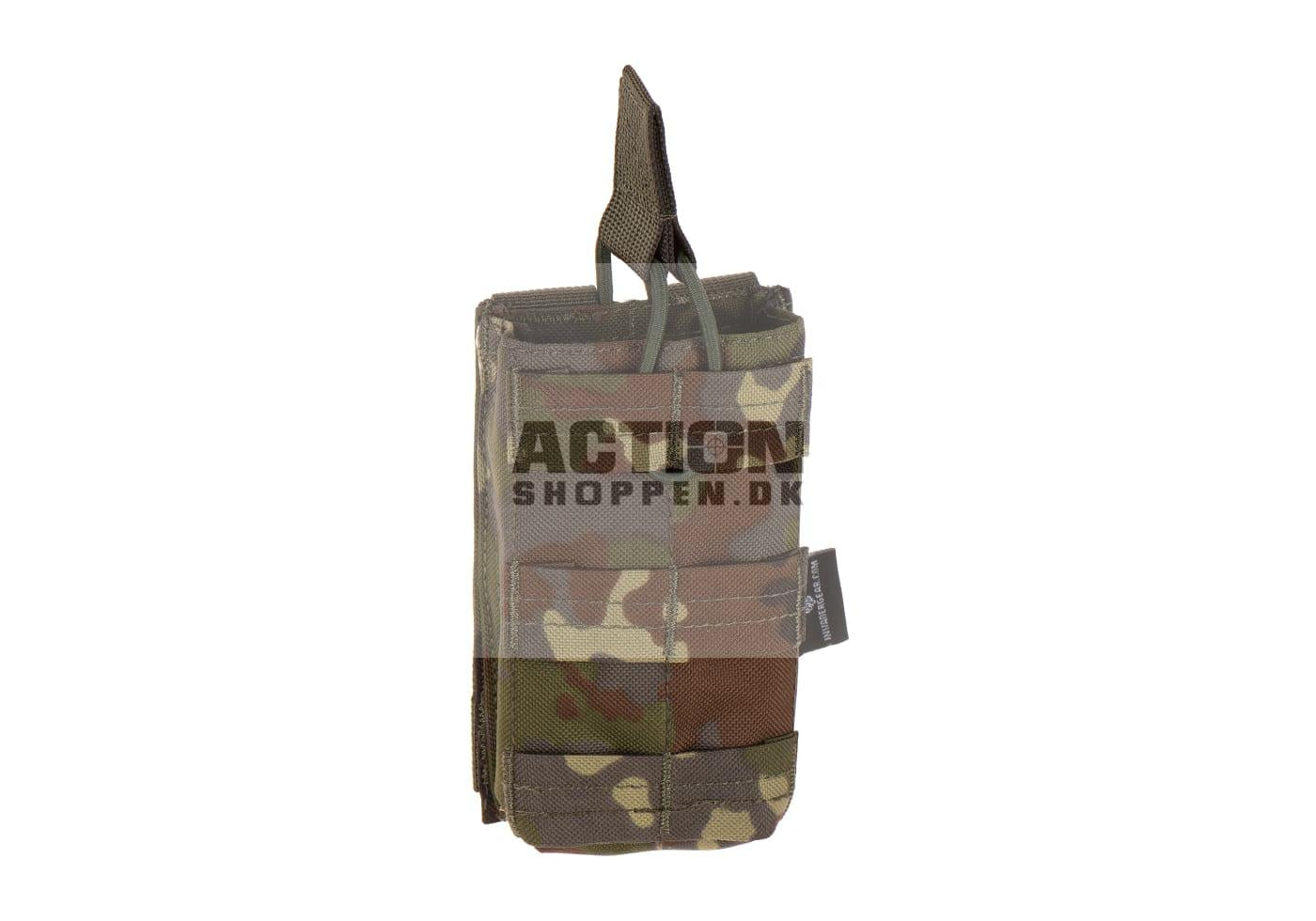 Invader Gear Molle Pouch, til 1 stk M4/M16 magasiner 5.56 Single Direct Action Mag Pouch, Flecktarn 1