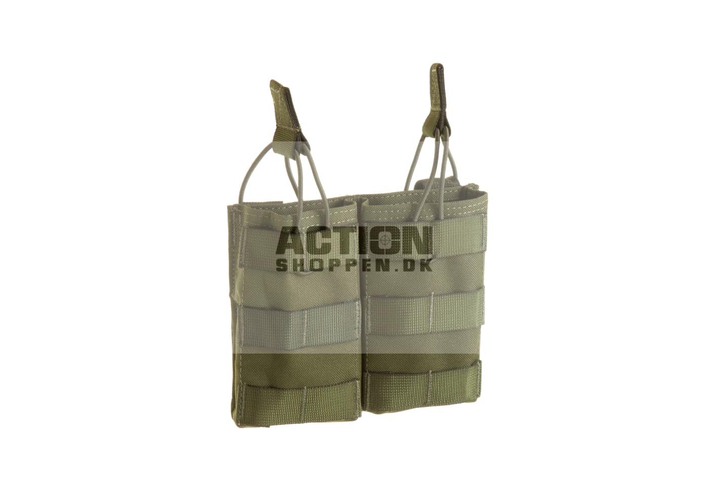 Invader Gear Molle Pouch, til 2 stk M4/M16 magasiner 5.56 Double Direct Action Mag Pouch, OD Grøn 1