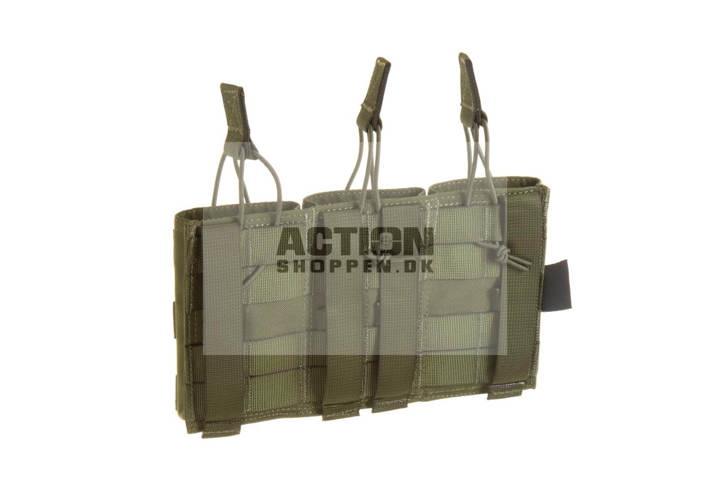 Invader Gear Molle Pouch, M4/M16 magasiner 5.56 Triple Direct Action Mag Pouch, OD Grøn 2