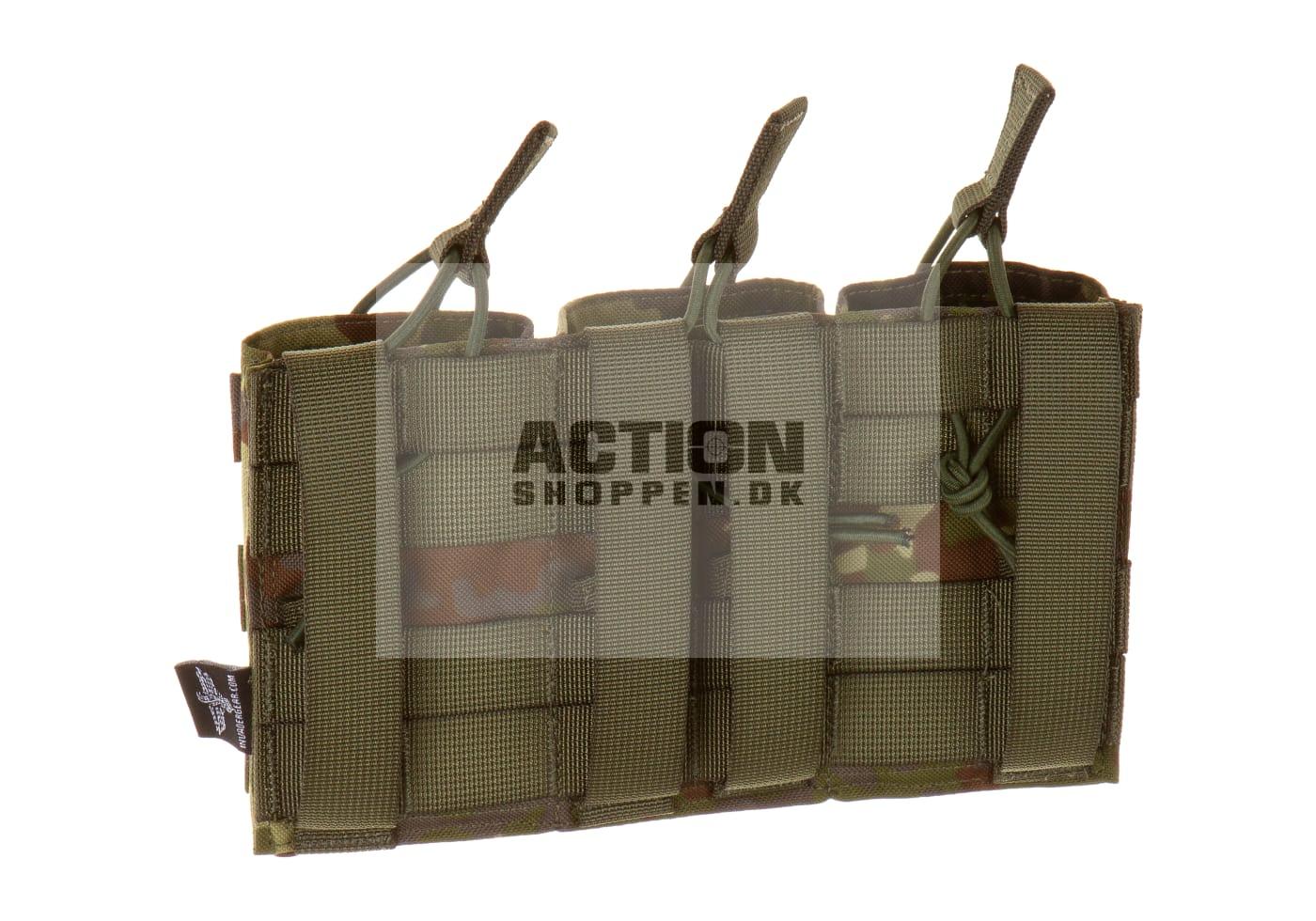Invader Gear Molle Pouch, M4/M16 magasiner 5.56 Triple Direct Action Mag Pouch, Flecktarn 2