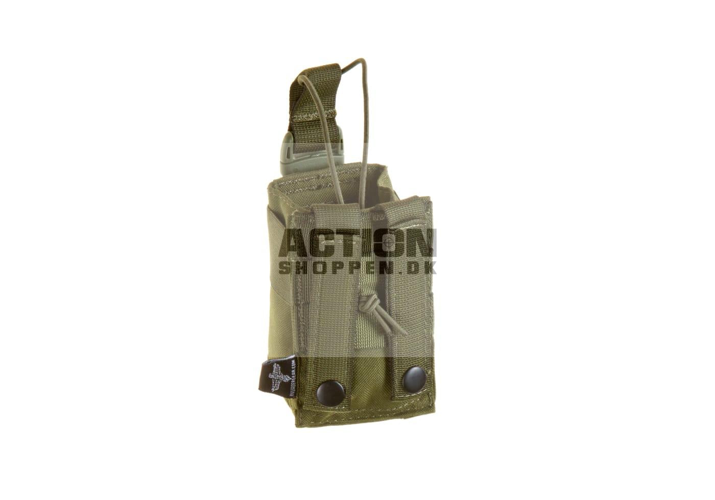 Invader Gear - Molle Pouch, Radio Pouch, OD Grøn 2