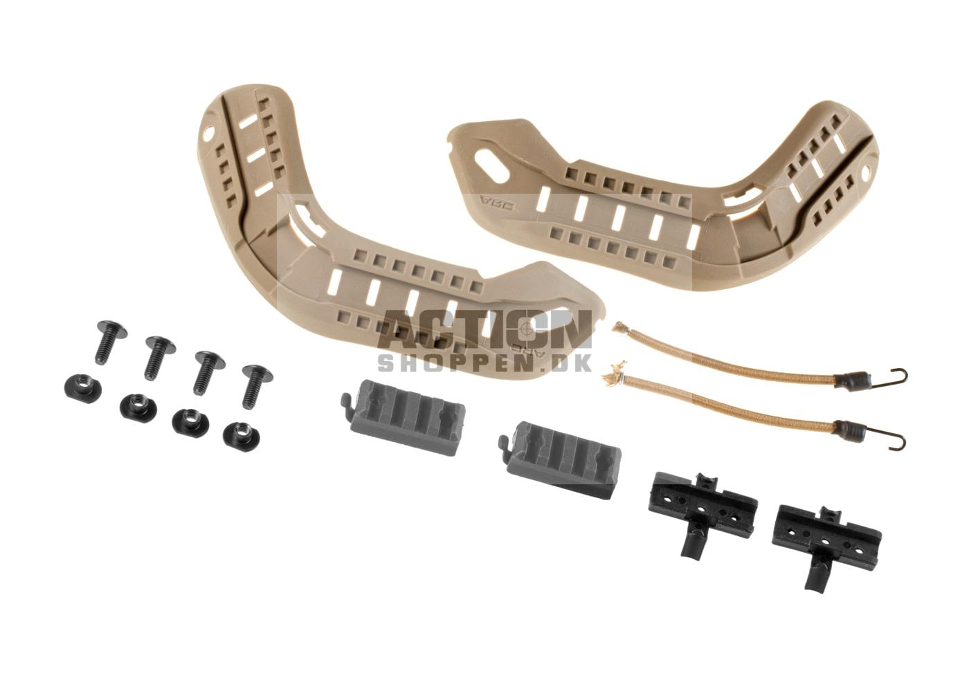 MICH 2000 Rail Sæt til hjelm, Dark Earth 1