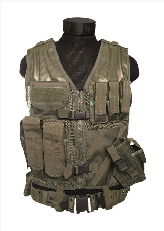Taktisk USMC Vest, Oliven grøn, str. one size 1