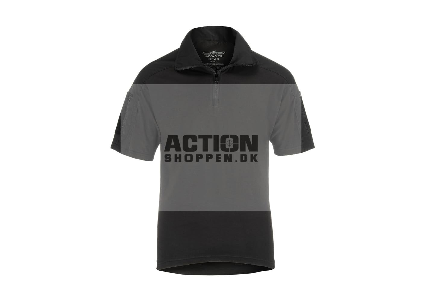 Invader Gear - Combat Shirt Kort ærme, Sort, str. S - XXL