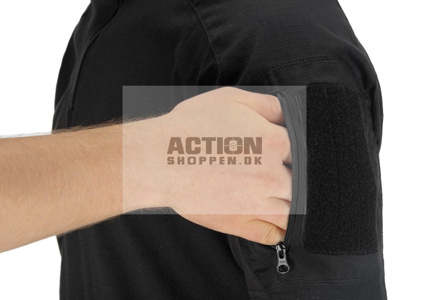 Invader Gear - Combat Shirt Kort ærme, Sort, str. S - XXL