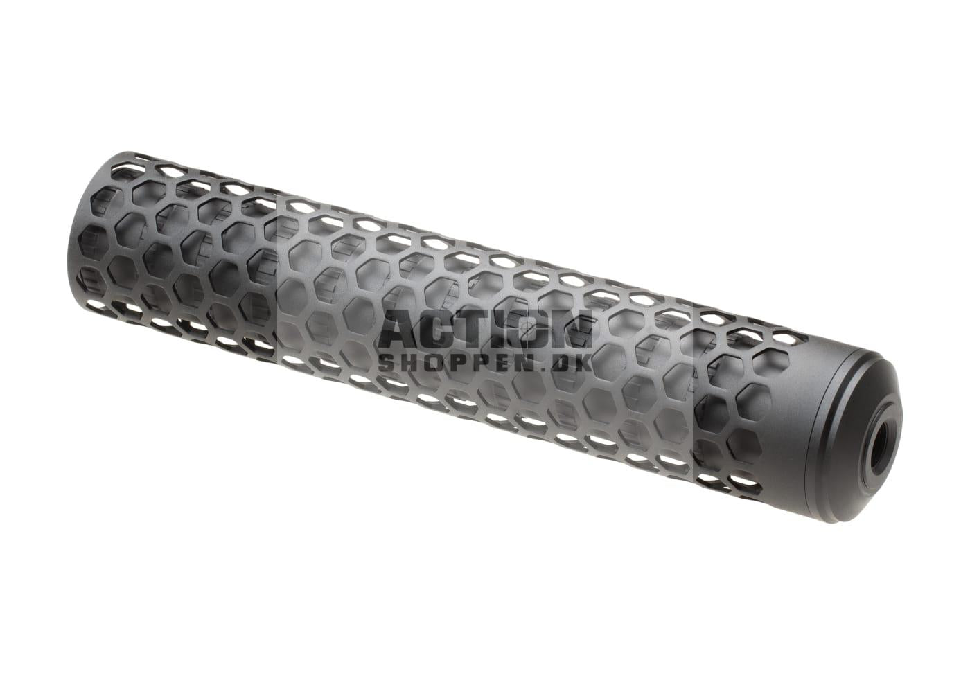 Action Army - T10 Hive Sound Suppressor, 255MM X 49 MM - 14MM CCW, Sort 2