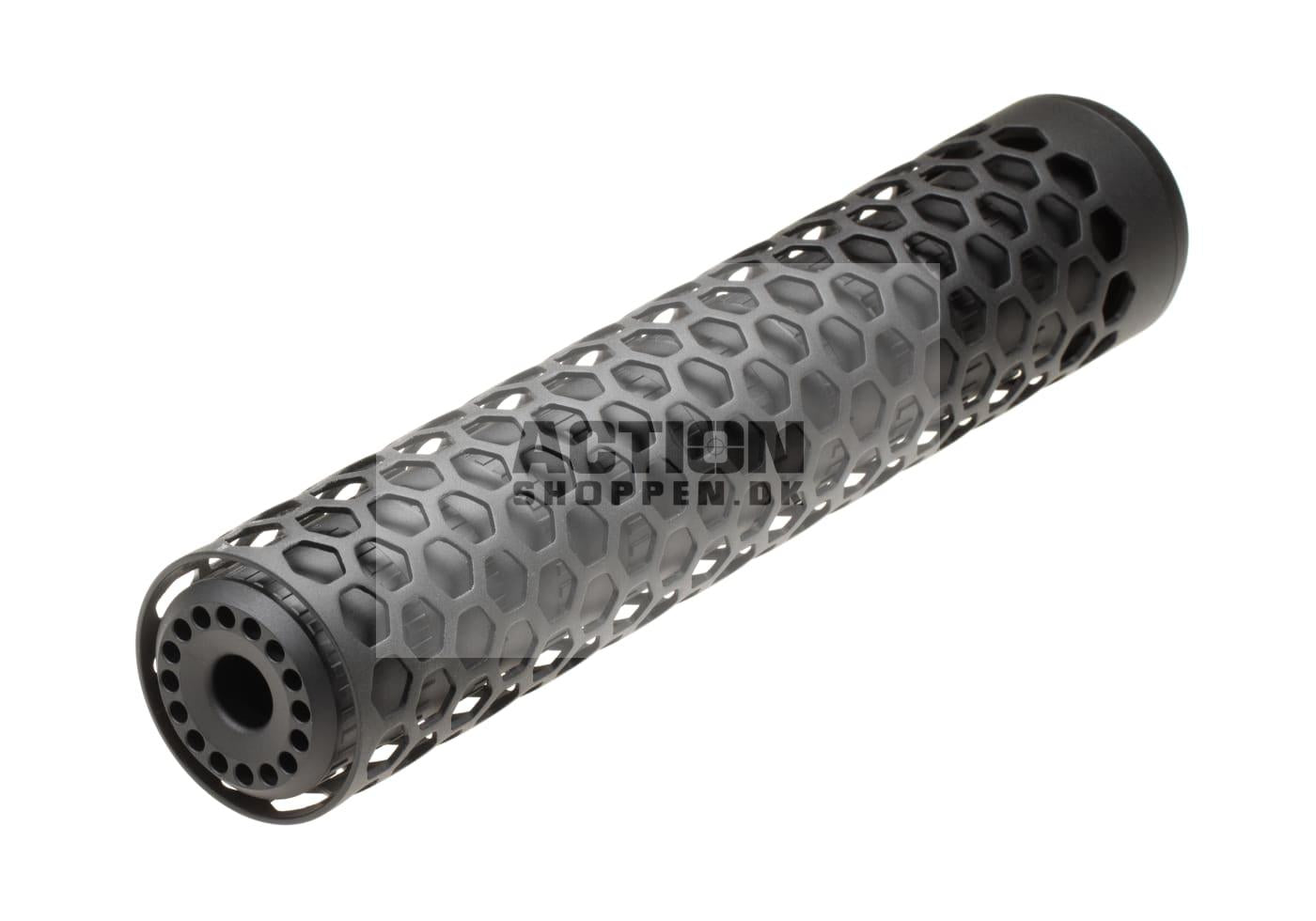 Action Army - T10 Hive Sound Suppressor, 255MM X 49 MM - 14MM CCW, Sort 3