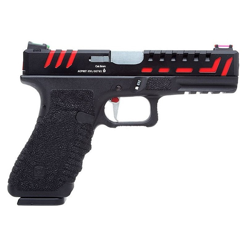 APS - D-Mod Scorpion, Sort/rød, Metal. GBB - Co2 2