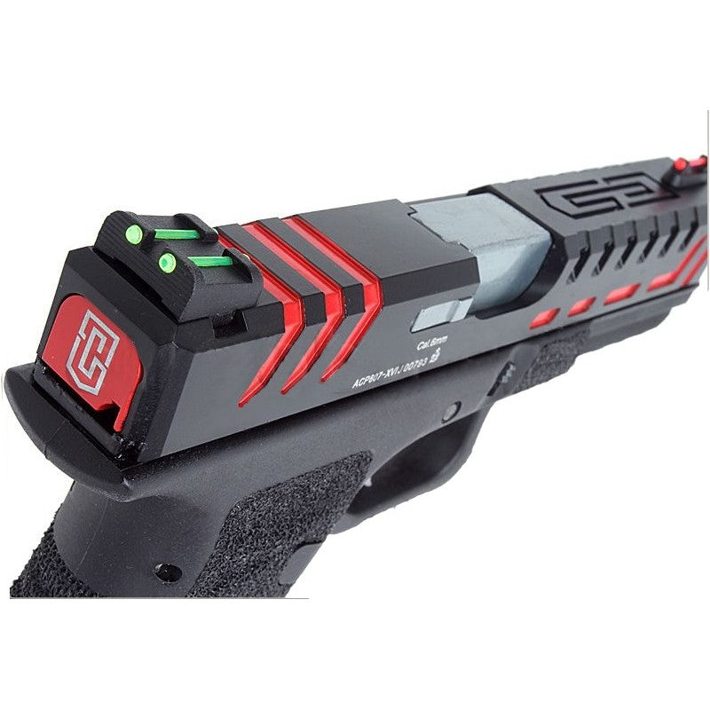 APS - D-Mod Scorpion, Sort/rød, Metal. GBB - Co2 3