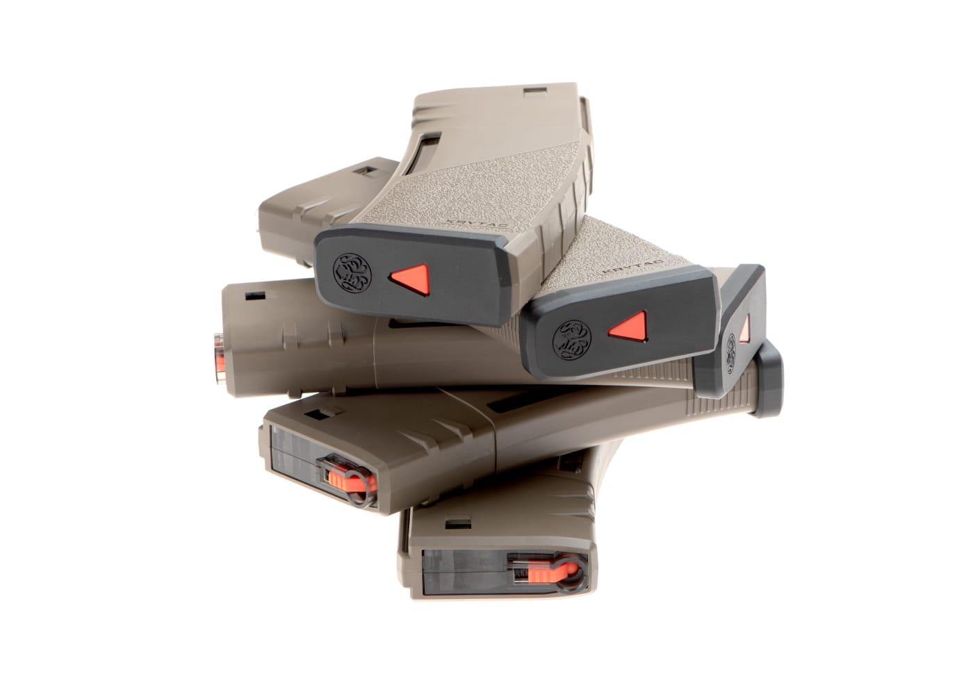 Krytac - M4/M15/16, 150 skuds magasin, 5 stk, Dark Earth 3