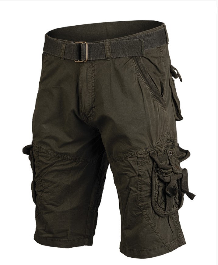 Vintaage Survival Shorts Forvask Olive Grøn, Str. S - XXXL
