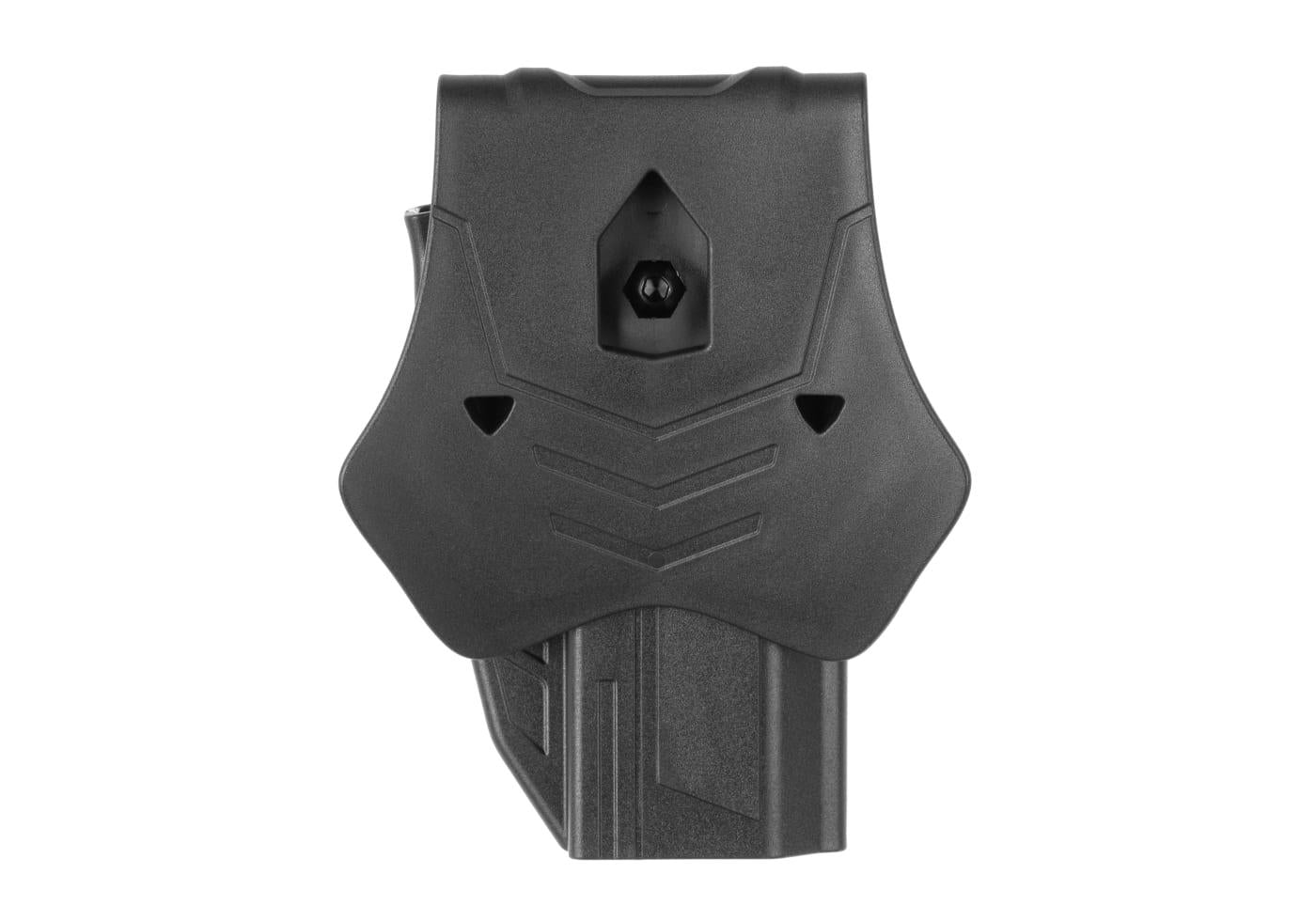 Bæltehylster til WE / KJW / TM Hi-Capa modeller Polymer, Venstre hånd, Sort.