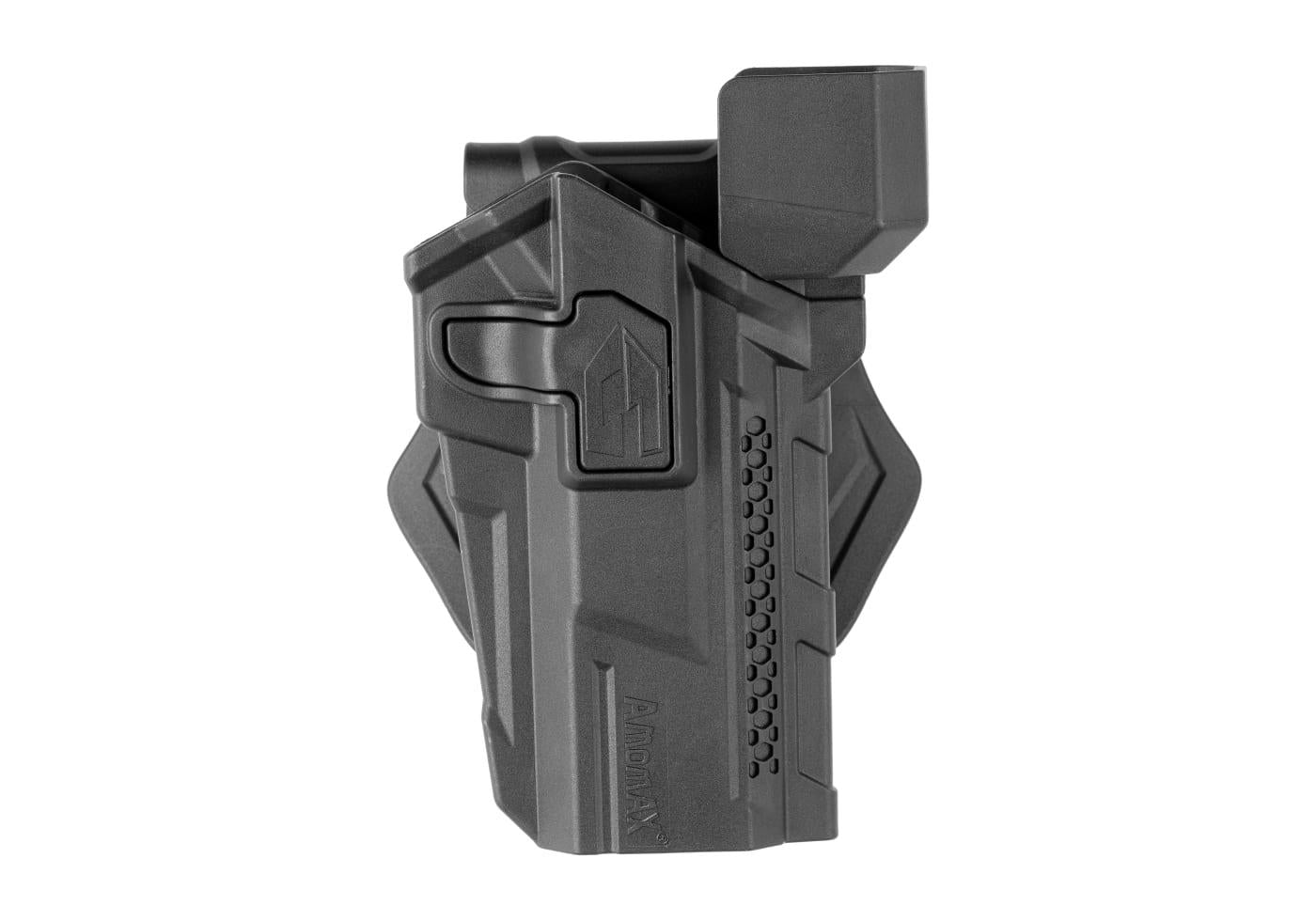 Bæltehylster til WE / KJW / TM Hi-Capa modeller Polymer, Red Dot kompatibel, Højre hånd, Sort.