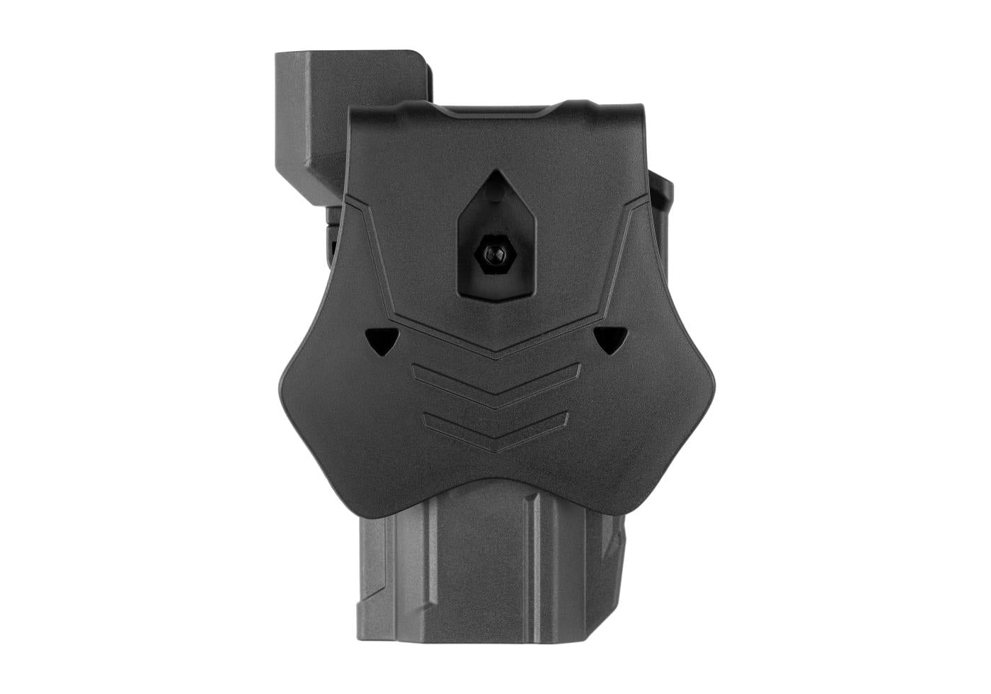 Bæltehylster til WE / KJW / TM Hi-Capa modeller Polymer, Red Dot kompatibel, Højre hånd, Sort.