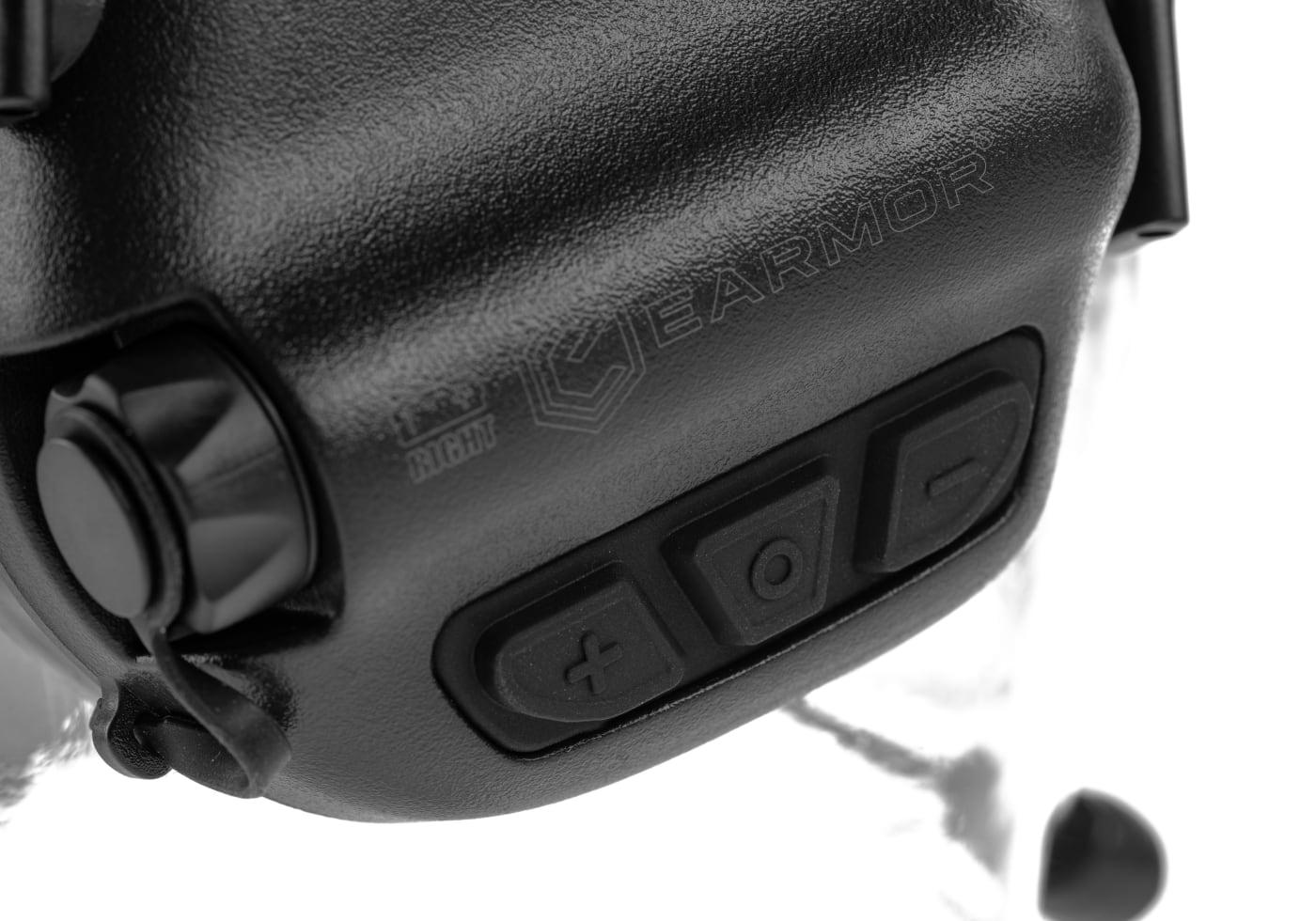 EARMOR - M32 Plus Taktisk Høreværn, Sort