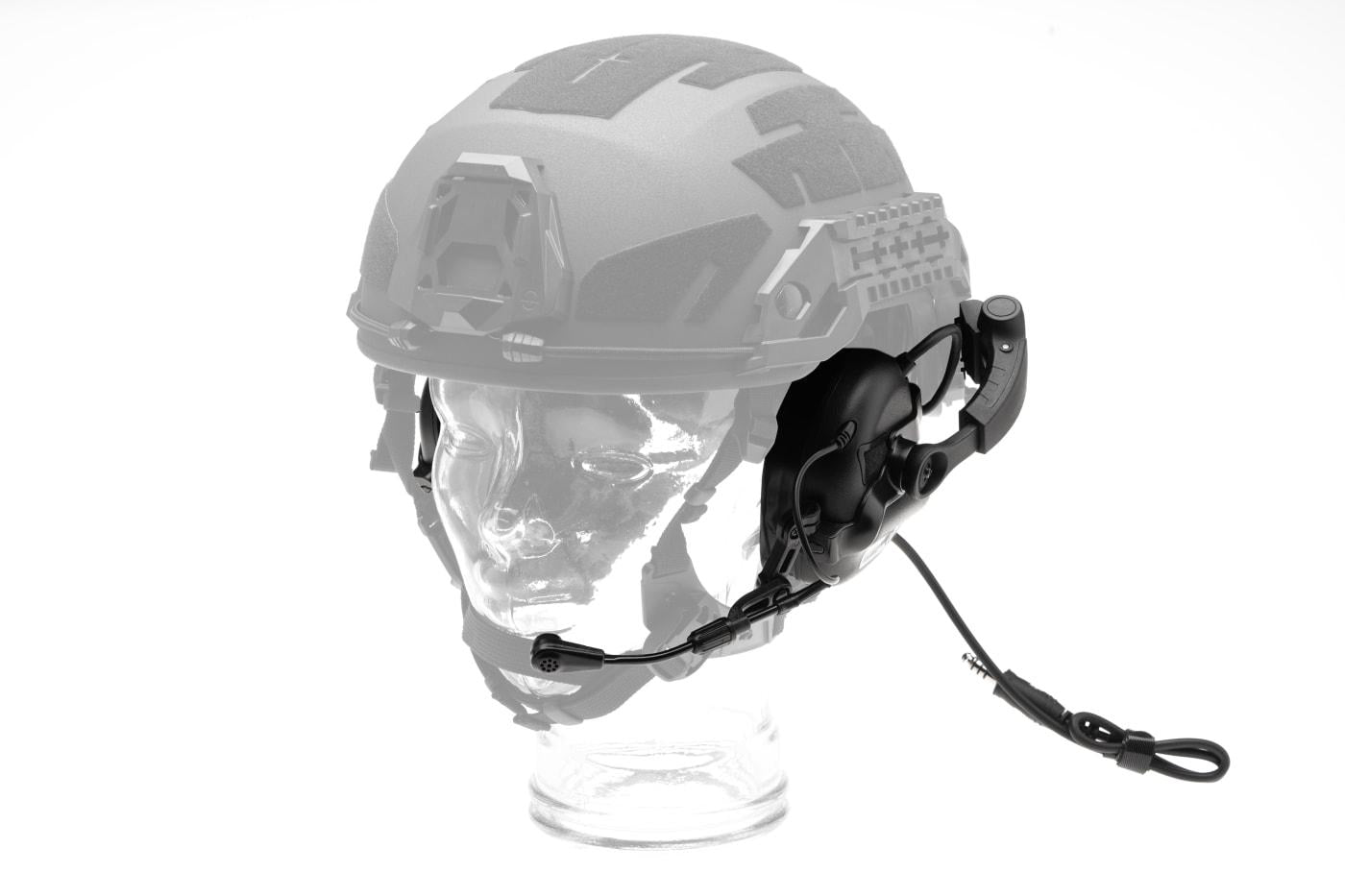 EARMOR - M32X Plus høreværnsæt til ARC hjelmskinner, Sort