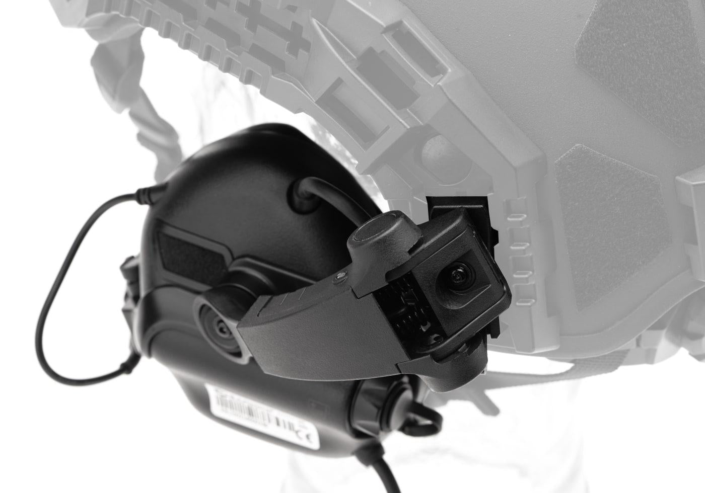 EARMOR - M32X Plus høreværnsæt til ARC hjelmskinner, Sort