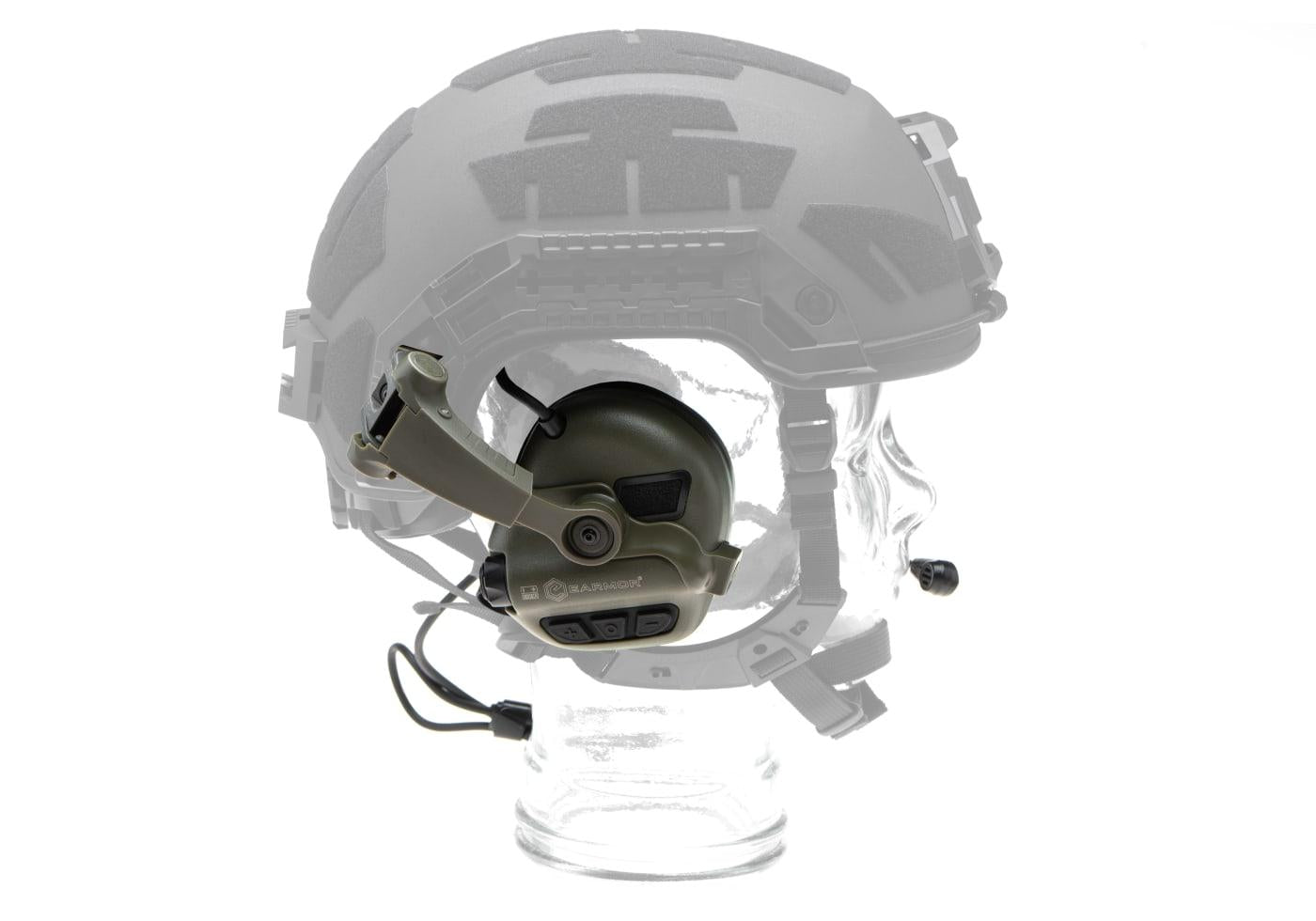 EARMOR - M32X Plus høreværnsæt til ARC hjelmskinner, Grøn