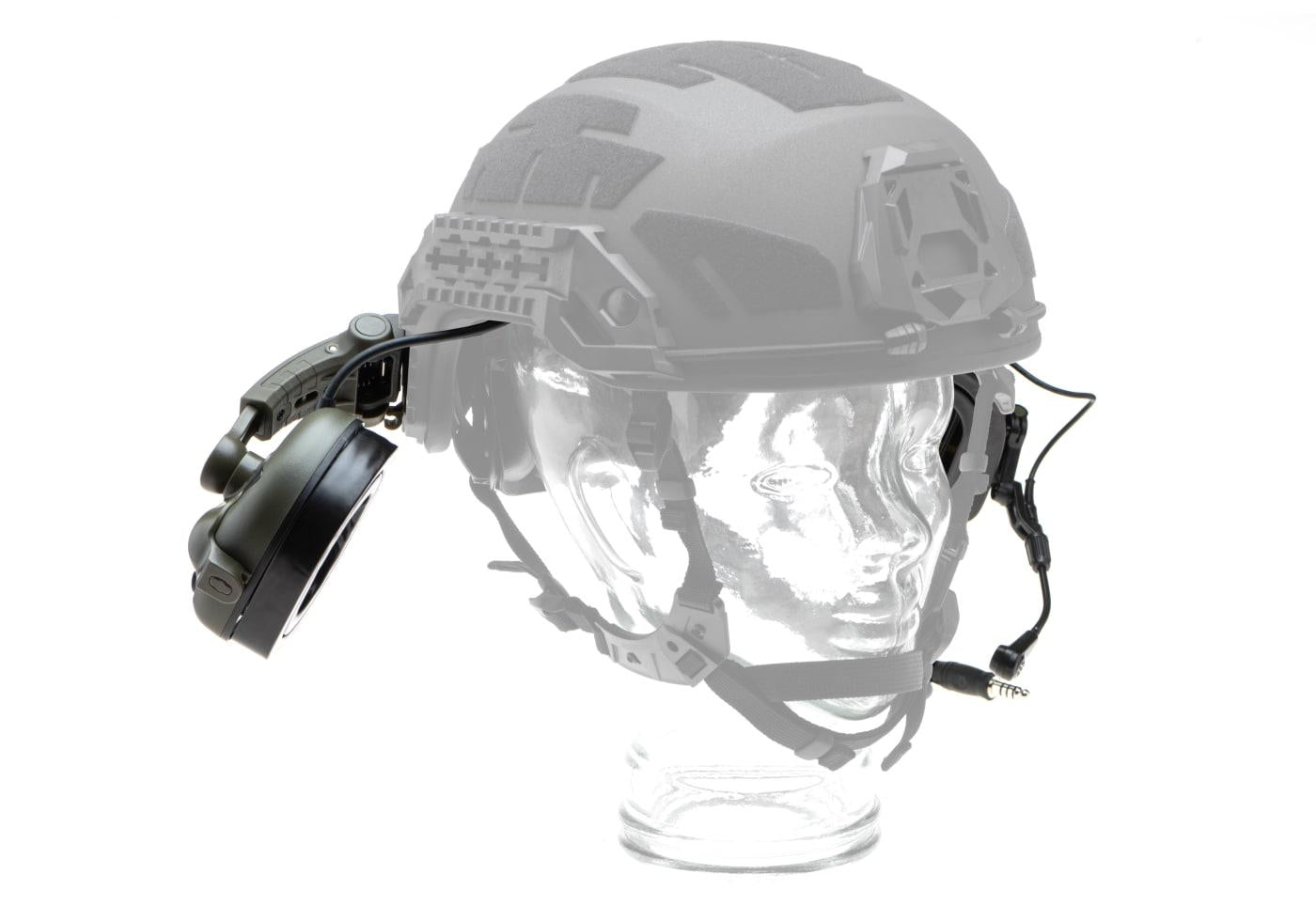 EARMOR - M32X Plus høreværnsæt til ARC hjelmskinner, Grøn