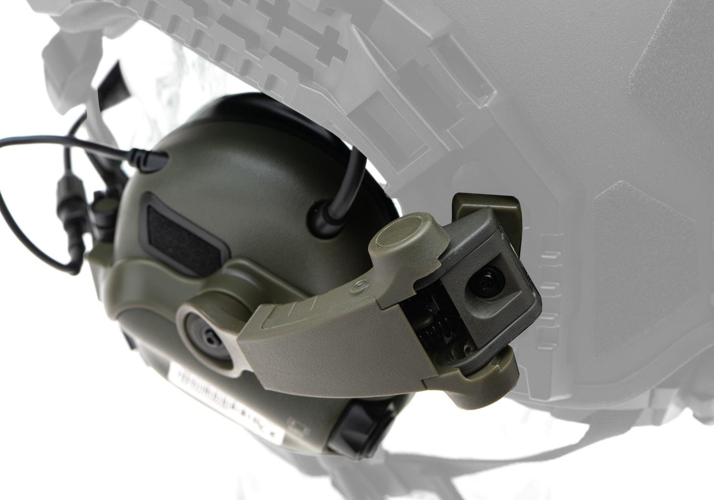 EARMOR - M32X Plus høreværnsæt til ARC hjelmskinner, Grøn