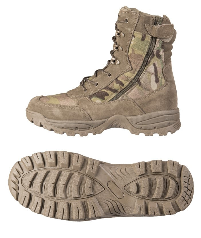 Mil-tec TACTICAL STØVLE M.YKK LYNLÅS - Multicam