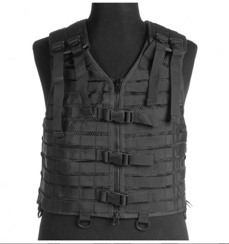 Molle Carrier vest, Sort, str. one size 1