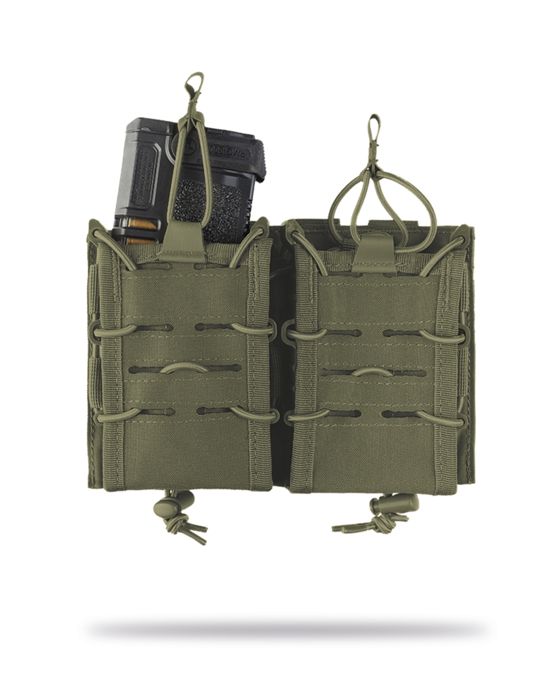 Molle, Pouch, Mag. Bag Open Top Flex Double, Oliven 1