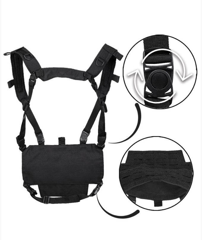 Brystrigg letvægt, Sort, str. one size 2