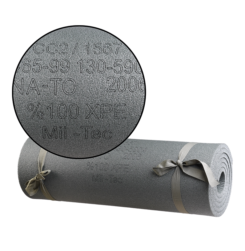 Nato Sovemåtte/Liggeunderlag med strop. 190x50x1 cm. Oliven 1