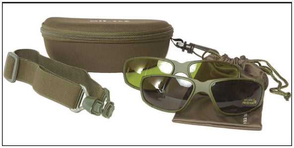 Sikkerhedsbrille sæt, oliven grøn 2