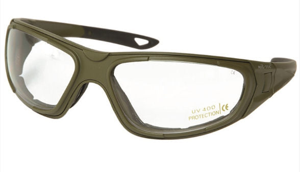 Sikkerhedsbrille sæt, oliven grøn 1