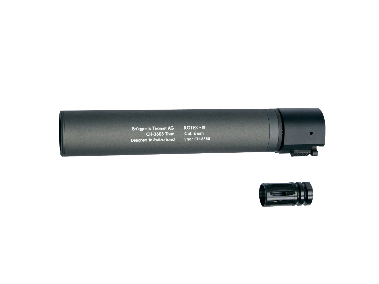 B&T Silencer ROTEX - III Barrel extension tube, grey 1