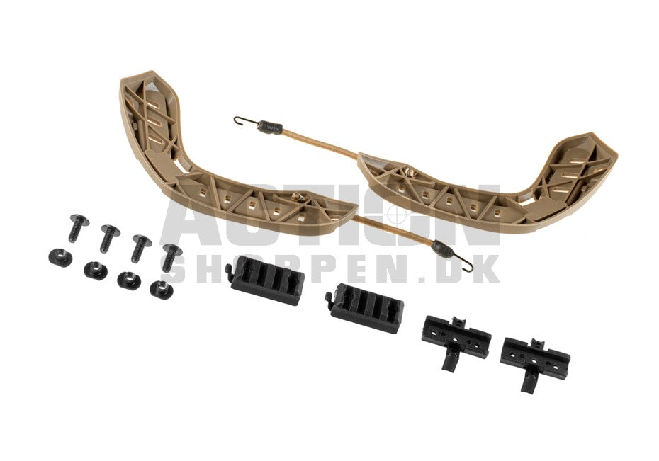 FAST Rail Set til hjelm, Dark Earth 2