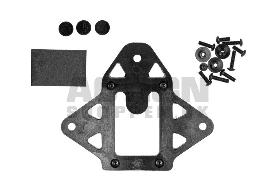 WLC 3 Hole Shroud til hjelm, Sort 2