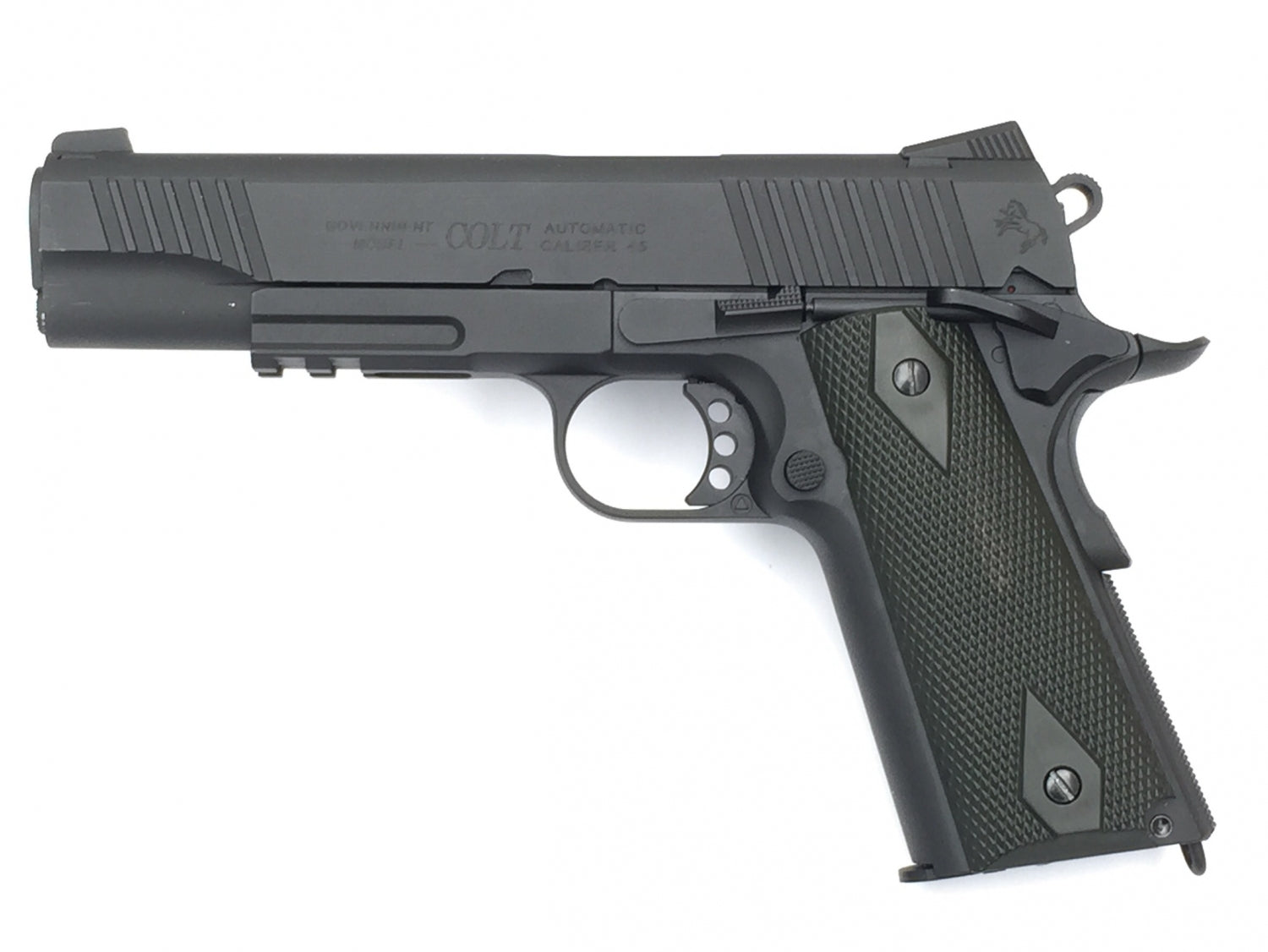 Cybergun - Colt 1911 Rail Gun Black, Full Metal, GBB - Co2 1