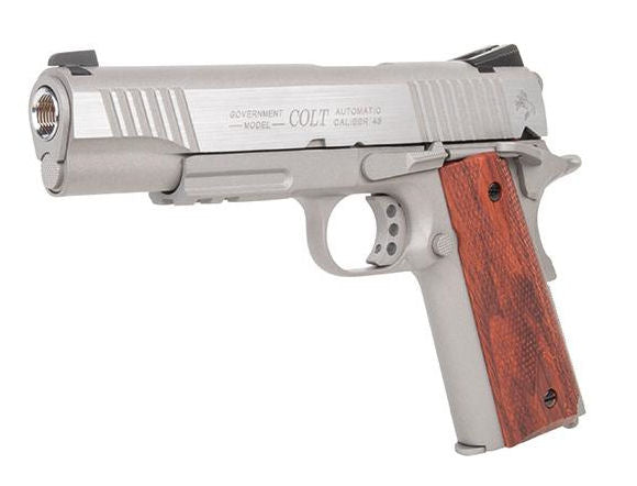 Cybergun - Colt 1911 Rail Gun Stainless, Full Metal, GBB - Co2 2