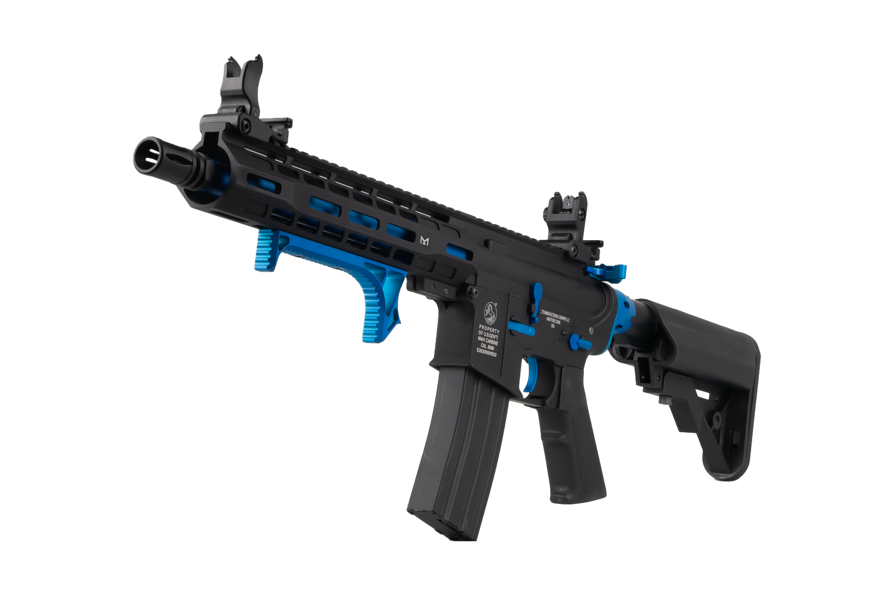 Cybergun - Colt M4 Hornet Blue Fox Ed, Full metal, Blå/Sort 3