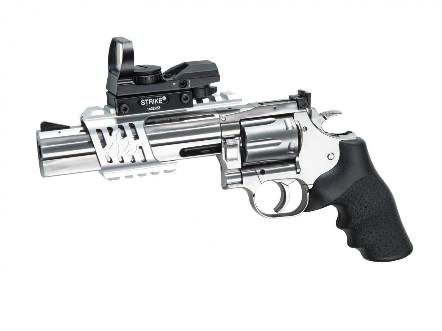 ASG - Dan Wesson 715 Revolver, Chrome, Low power version, GNB - Co2 2
