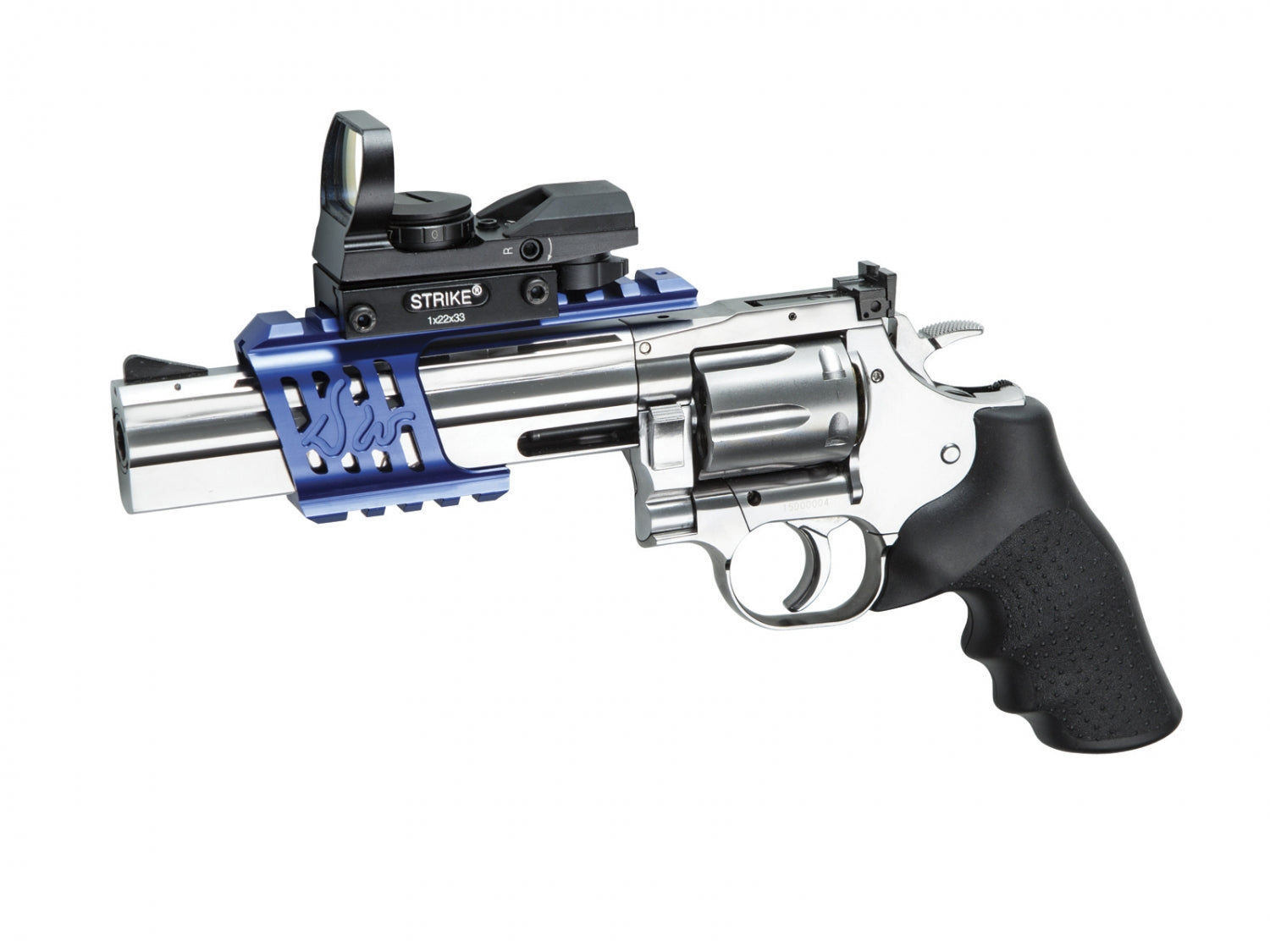ASG - Dan Wesson 715 Revolver, Chrome, Low power version, GNB - Co2 3