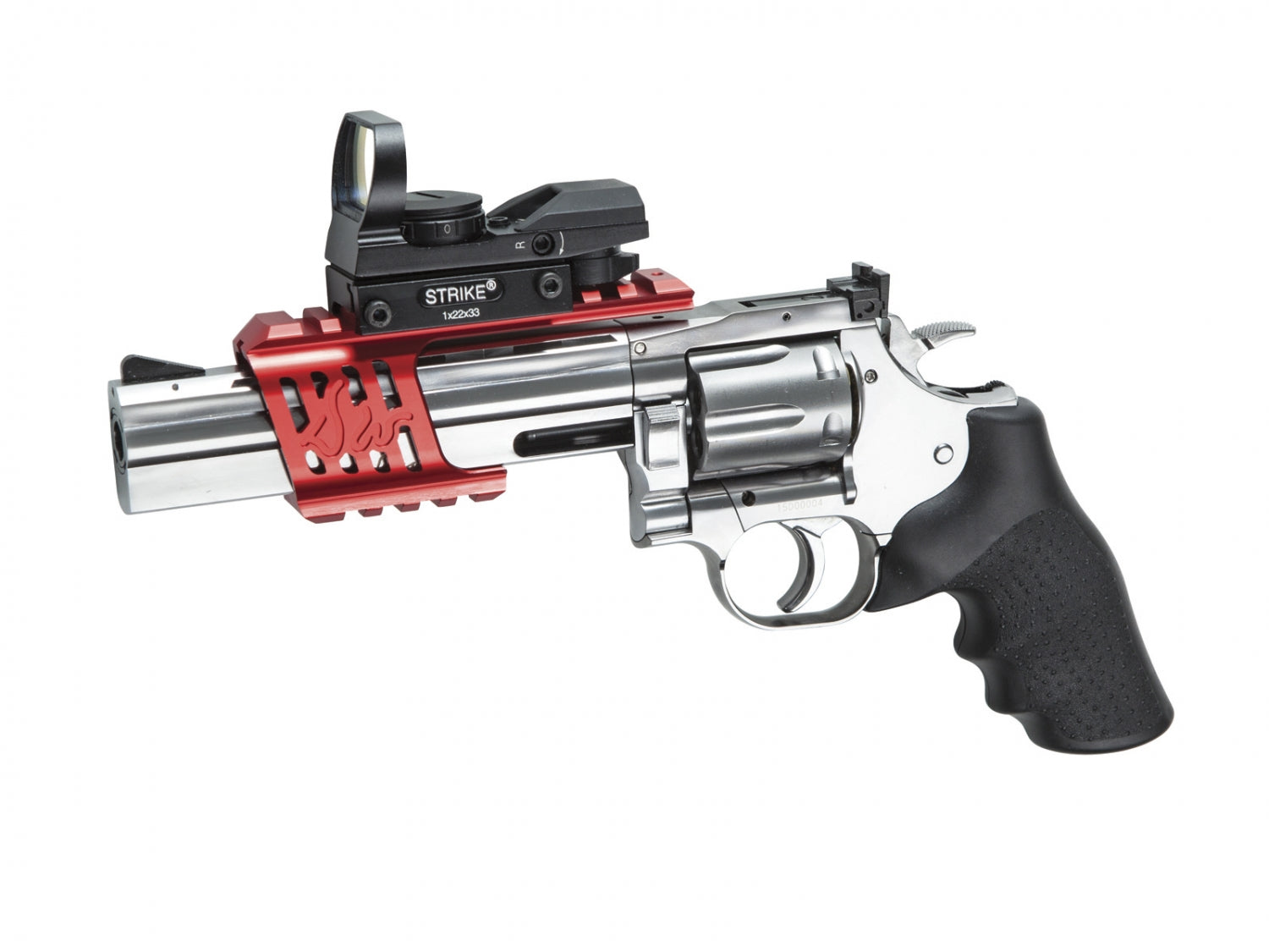 ASG - Dan Wesson 715 Revolver, Chrome, Low power version, GNB - Co2 5