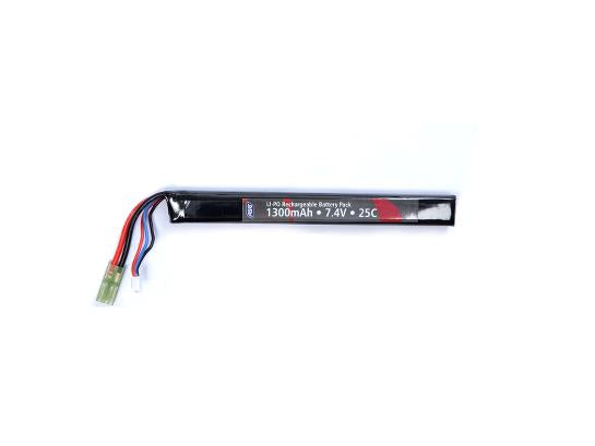 Li-Po 7,4V 1300mAh, 25C, stang, Batteri 1