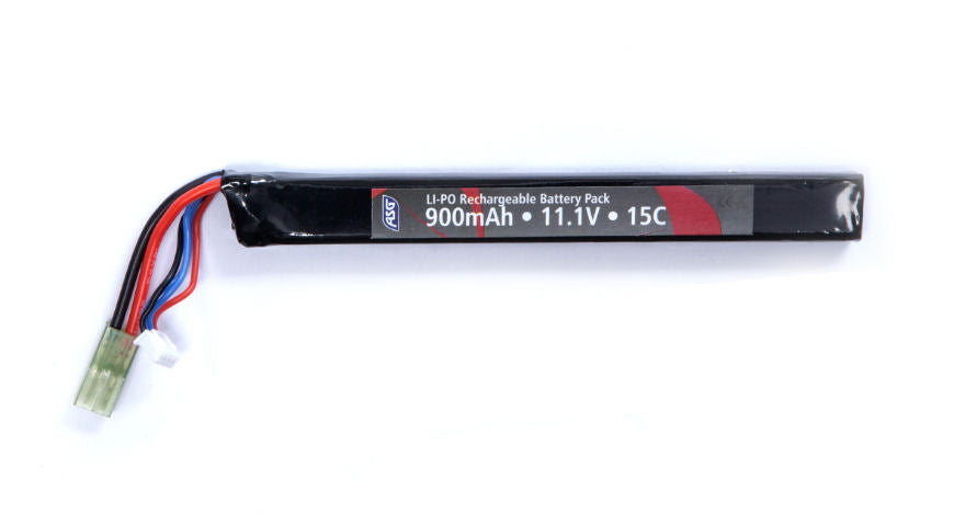 Li-Po 11,1V 900mAh, 15C, stang, Batteri 1