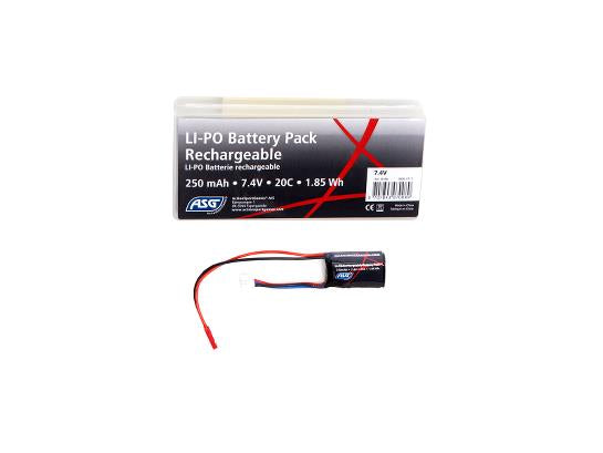 Li-Po 7,4V 250mAh, 20C, 1,85WH, (HPA) Batteri 1