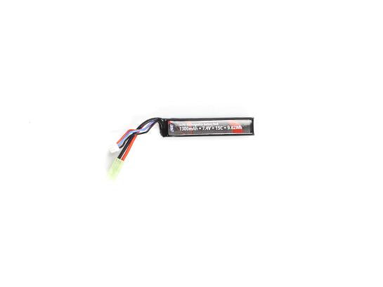 Li-Po 7,4V 1300mAh, 15C, Stock Tube, Batteri 1