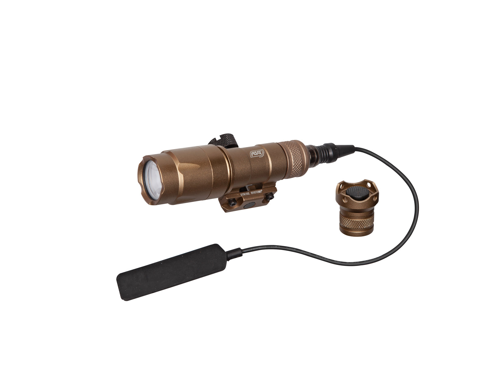Flashlight lygte, Tactical version, 280-320 lumens, inkl. kontakt. Tan 1