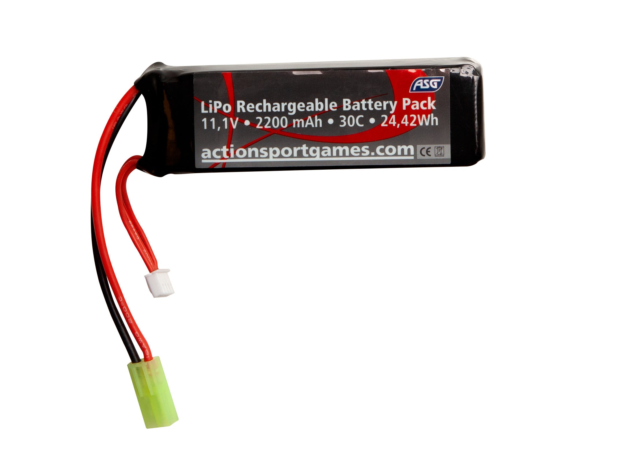 Li-Po 11,1V 2200mAh, 30C, Batteri 1