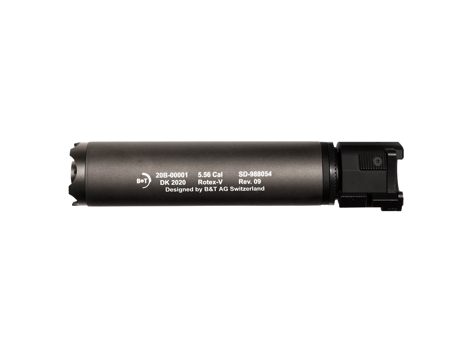 B&T Silencer Rotex-V 197mm, Grey 2