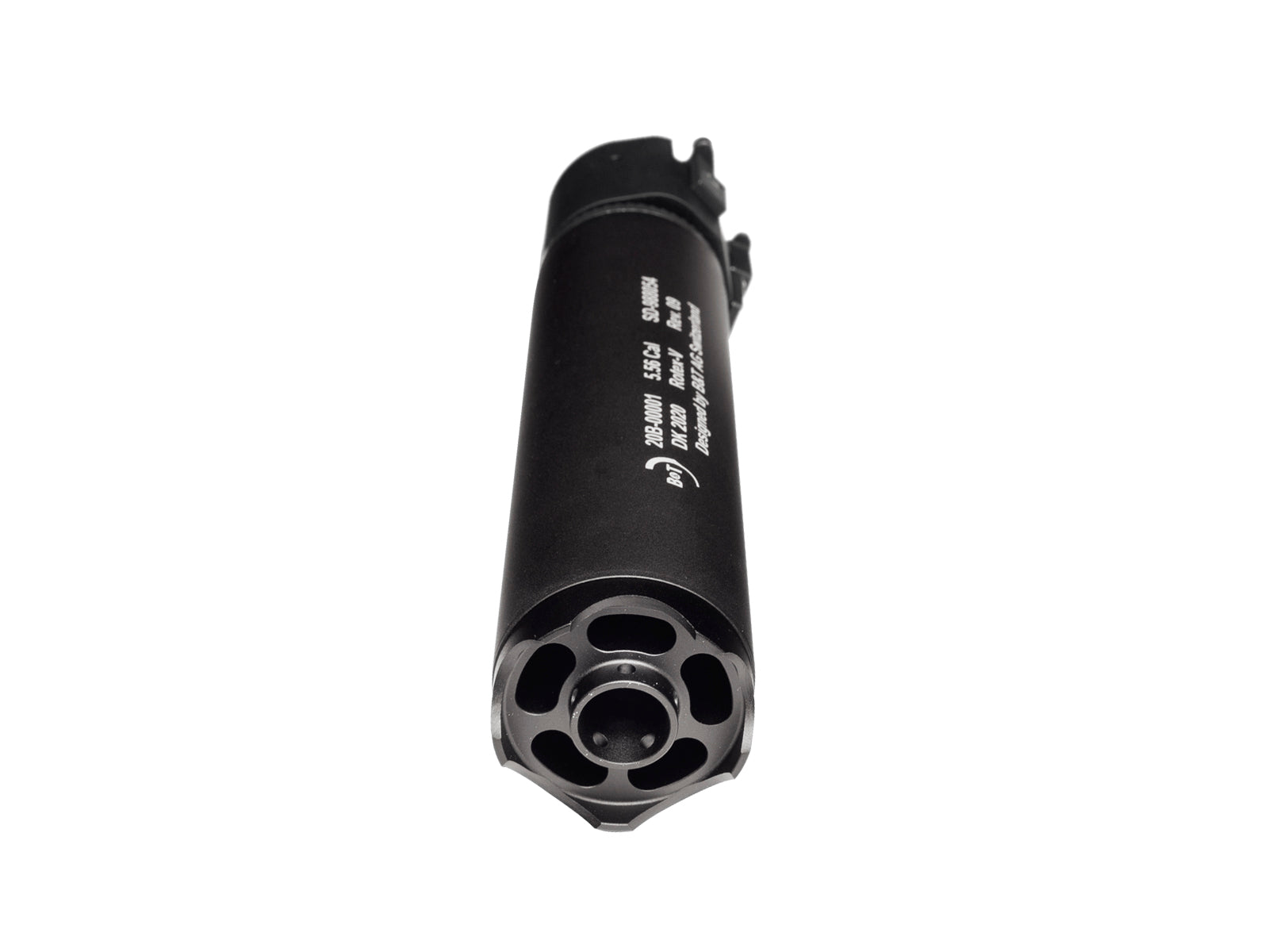 B&T Silencer Rotex-V 197mm, Sort 3
