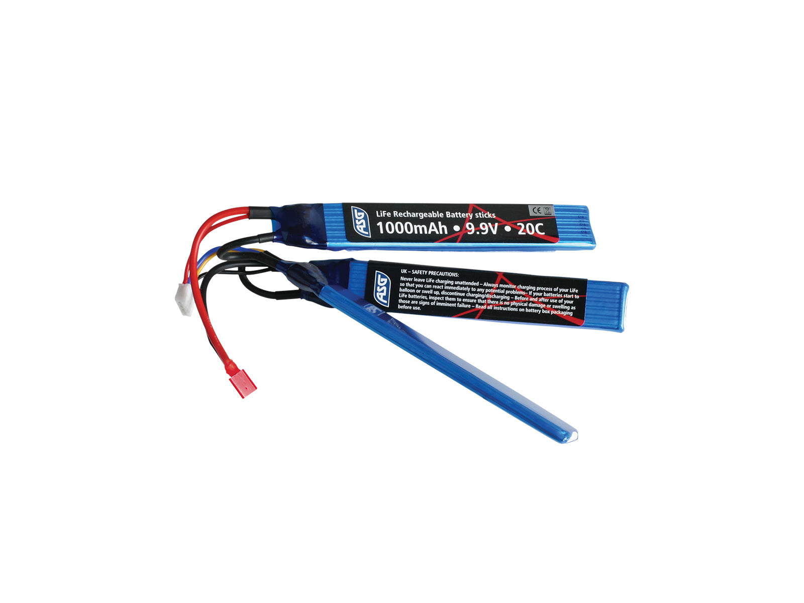 Li-FE 9,9V 1000mAh, 20C, Dean stik, Crane stock Batteri 1
